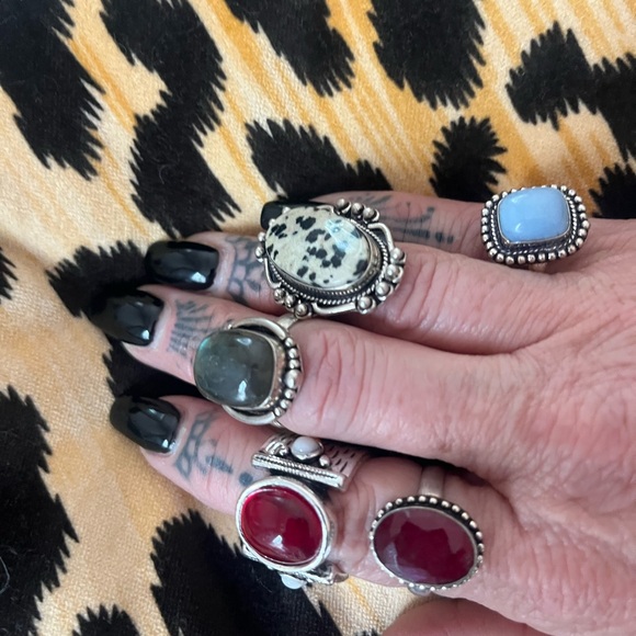 5 BOHO QUALITY RINGS SET - Picture 6 of 6